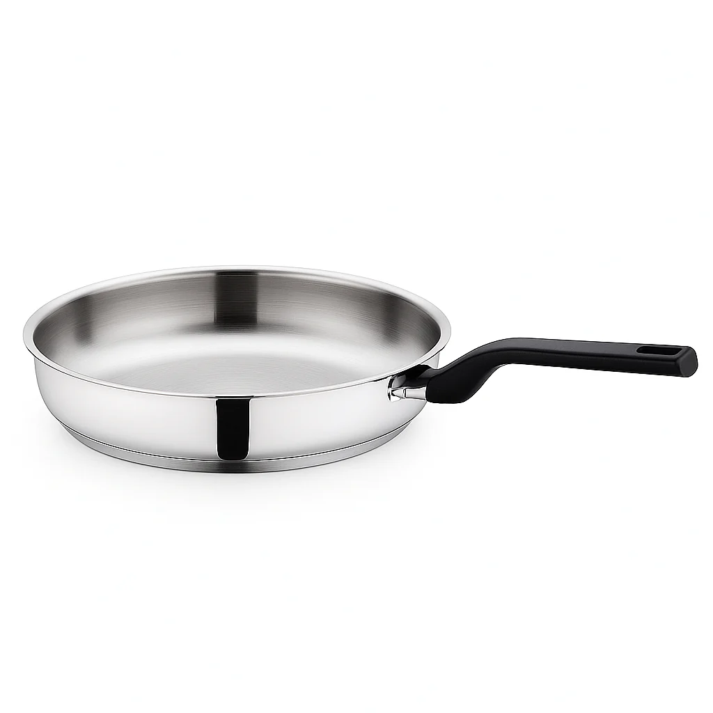 Pera Stainless Steel Frypan – Available in 24x6.5 cm & 28x7 cm - Image 3