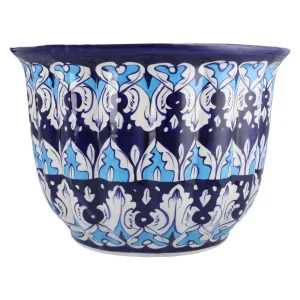 Planter Ceramic.Multi Large Blue Pottery